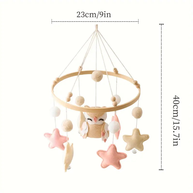 Sterneneule Mobile – Magische Babyzimmer Dekoration mit Glöckchen