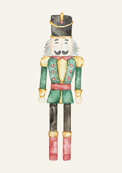 Digital Poster "Nutcracker" - 3-piece set with Nutcracker, Woman and Rabbit