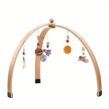 Spielbogen Natur Pur – Hochwertiger Holzspielbogen für Babys