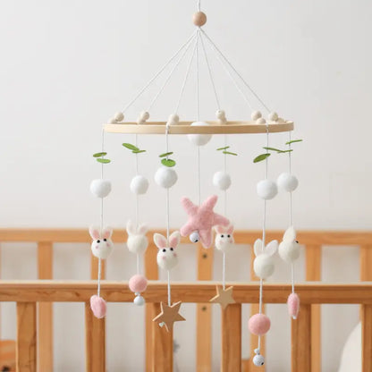 Bunny Mobile – Playful Baby Room Decoration with Bells