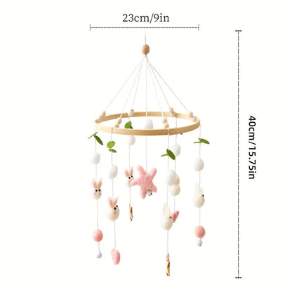 Bunny Mobile – Playful Baby Room Decoration with Bells