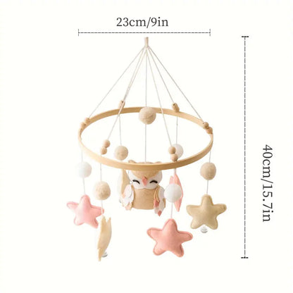 Sterneneule Mobile – Magische Babyzimmer Dekoration mit Glöckchen