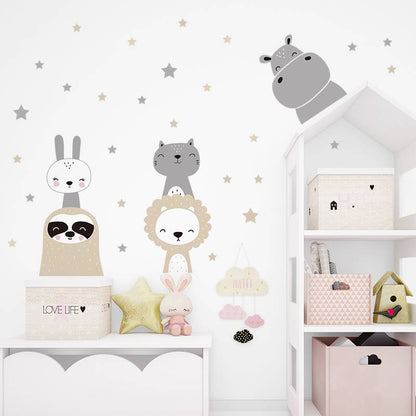 Wandsticker Waldtiere – Bezaubernde Dekoration für Babyzimmer und Kinderzimmer