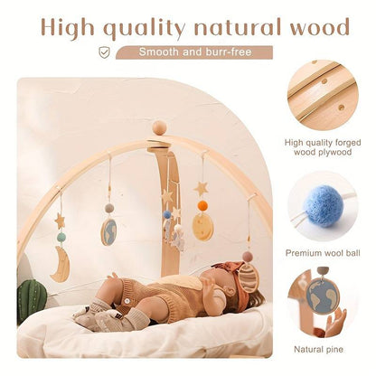 Spielbogen Natur Pur – Hochwertiger Holzspielbogen für Babys