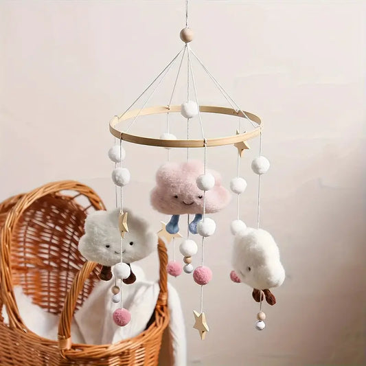 Wolken-Mobile in Rosa und Blau – Sanfte Träume fürs Kinderzimmer